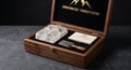 Batch 001 Founder's Edition walnut box with rock salt and grater
